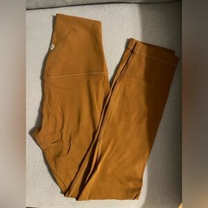 Lululemon align pant 23” copper brown size 2